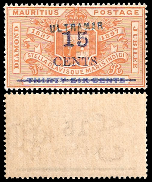 Mauritius 1899 15c Ultramar Portuguese Archive Specimen