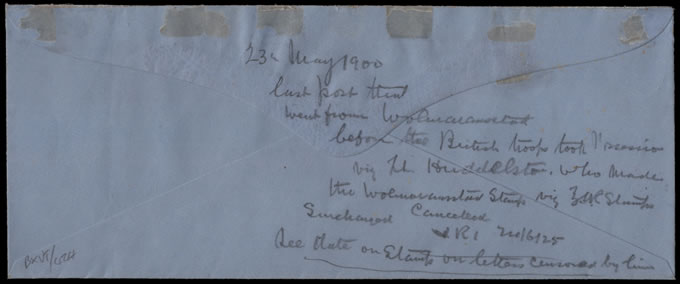 Transvaal Wolmaransstad 1900, Last Day of Boer Posts, Scarce