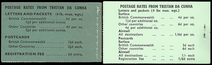 Tristan Da Cunha Booklet 1960-70 VF Complete Pair (1970 Reprint)