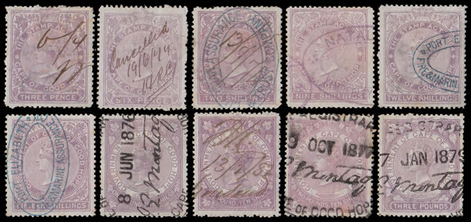 Cape of Good Hope 1870 QV 3d - £3 Used Assembly