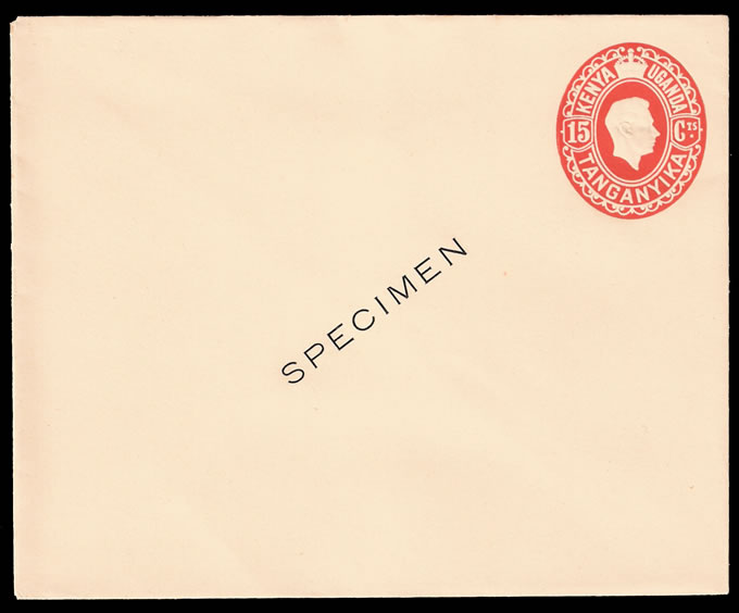 KUT 1938 KGVI 15c Envelope Specimen