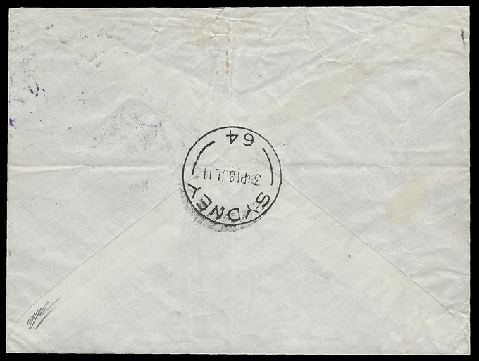 Australia 1914 First Airmail 1d Roo Cover, 2 Known, Superb
