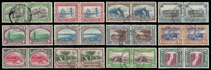 South West Africa 1931 Pictorials Set ½d - 20/- Perf UP F-VF/U