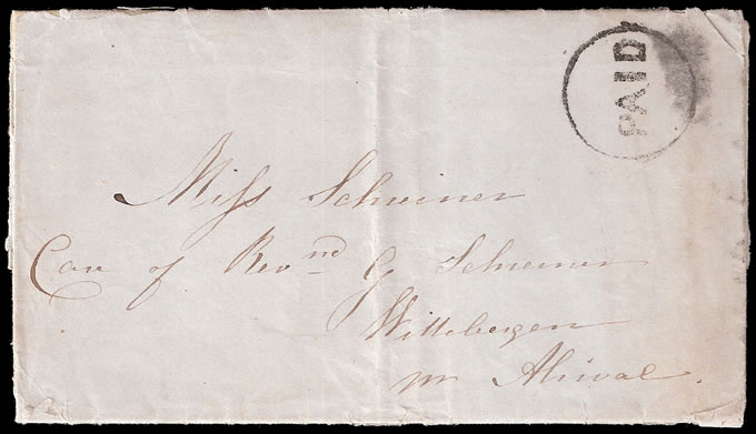 Basutoland 1855 Rolland Letter from Beersheba via Smithfield Ofs