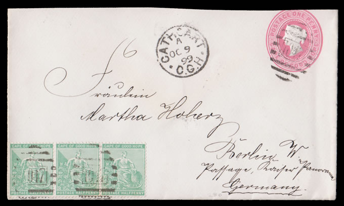 Cape of Good Hope 1899 Proving Cover BONC 1047 Cathcart