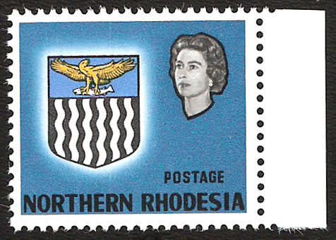 Northern Rhodesia 1963 20/- Value Omitted VF/M , Rare