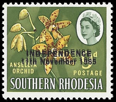 Rhodesia 1966 9d Double Overprint VF/M