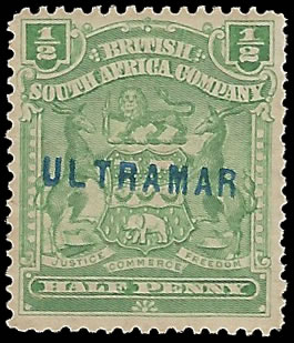 Rhodesia 1898 Arms ½d Portuguese Colonial Specimen