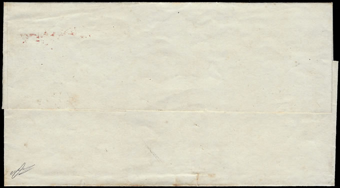 Natal 1852 PAID Mark of Durban on Letter, Rarity!