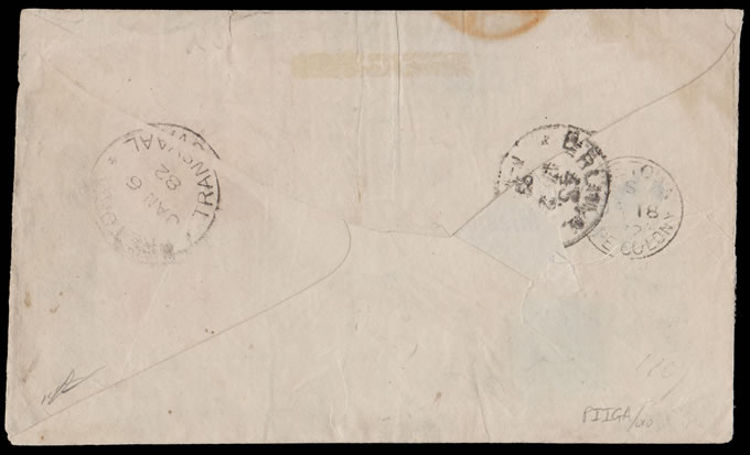 Transvaal 1882 QV Bourne 3d Bisect on "Heathen Mission" Letter