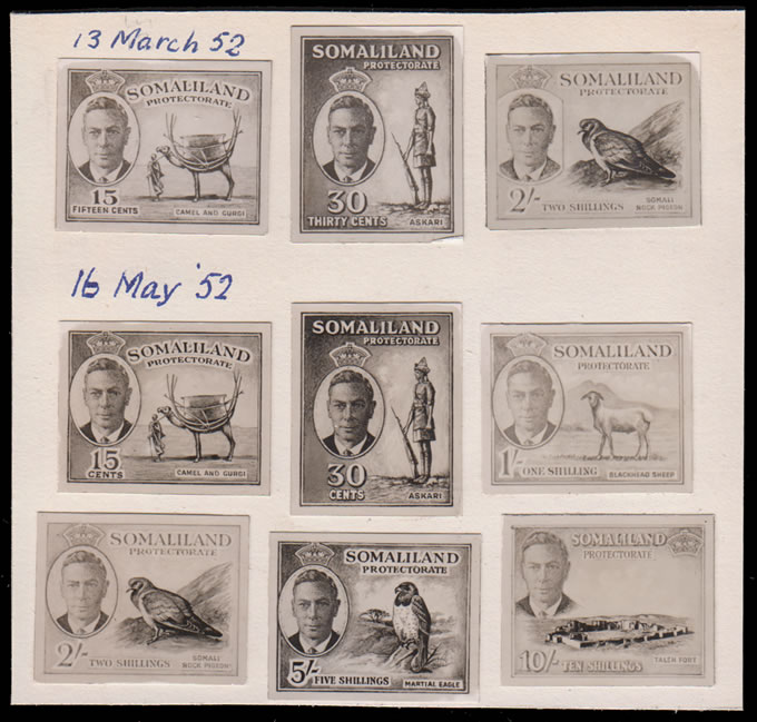 Somaliland 1952/3 KGVI Bradbury Record Book Photo-Essays, Unique