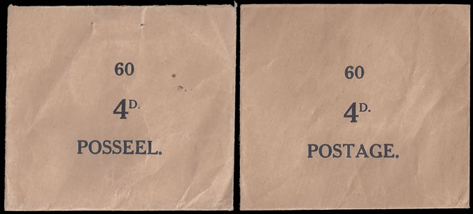 South Africa 1926 4d Triangular Distribution Envelopes, Rare