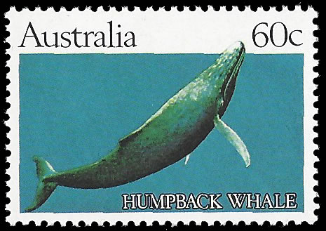 Australia 1982 60c Humpback Whale Trial Print UM