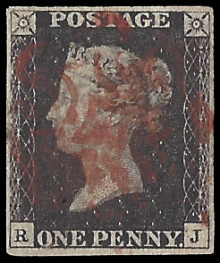 "RJ" Lettered Penny Black - Stamp Life can be Amazing!