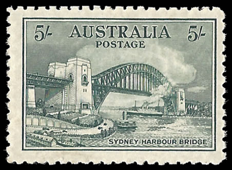 Australia 1932 Sydney Harbour Bridge 5/- Unmounted Mint