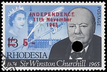 Rhodesia 1966 5/- Churchill Binda Forgery Trial Evidence