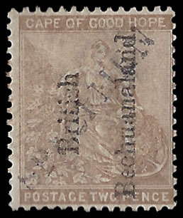 Bechuanaland 1891 2d Cape Overprinted Handstamped Specimen