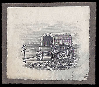 South Africa 1927 London 5/- Ox Wagon Vignette Master Die