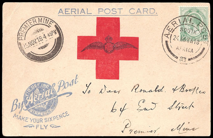 South Africa 1918 Germiston Flight Card