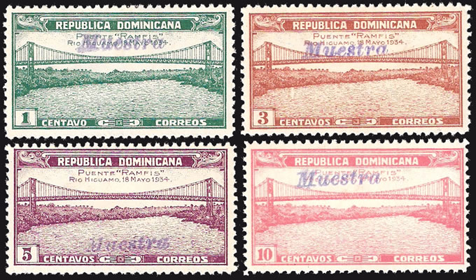 Dominica 1934 Ramfis Bridge Specimens